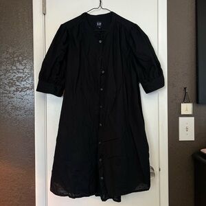 Black linen GAP dress. XL